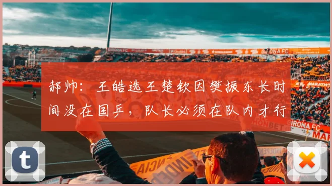 郝帅:王皓选王楚钦因樊振东长时间没在国乒,队长必须在队内才行